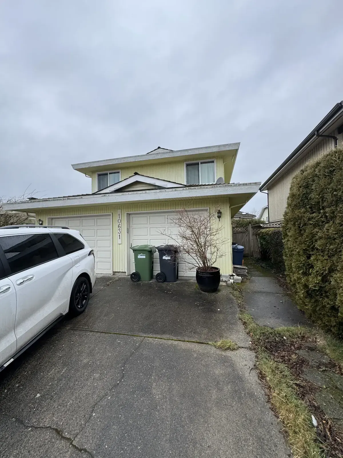 House exterior before a bold statement colour repaint